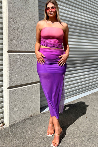 Melina Crop Top - Purple