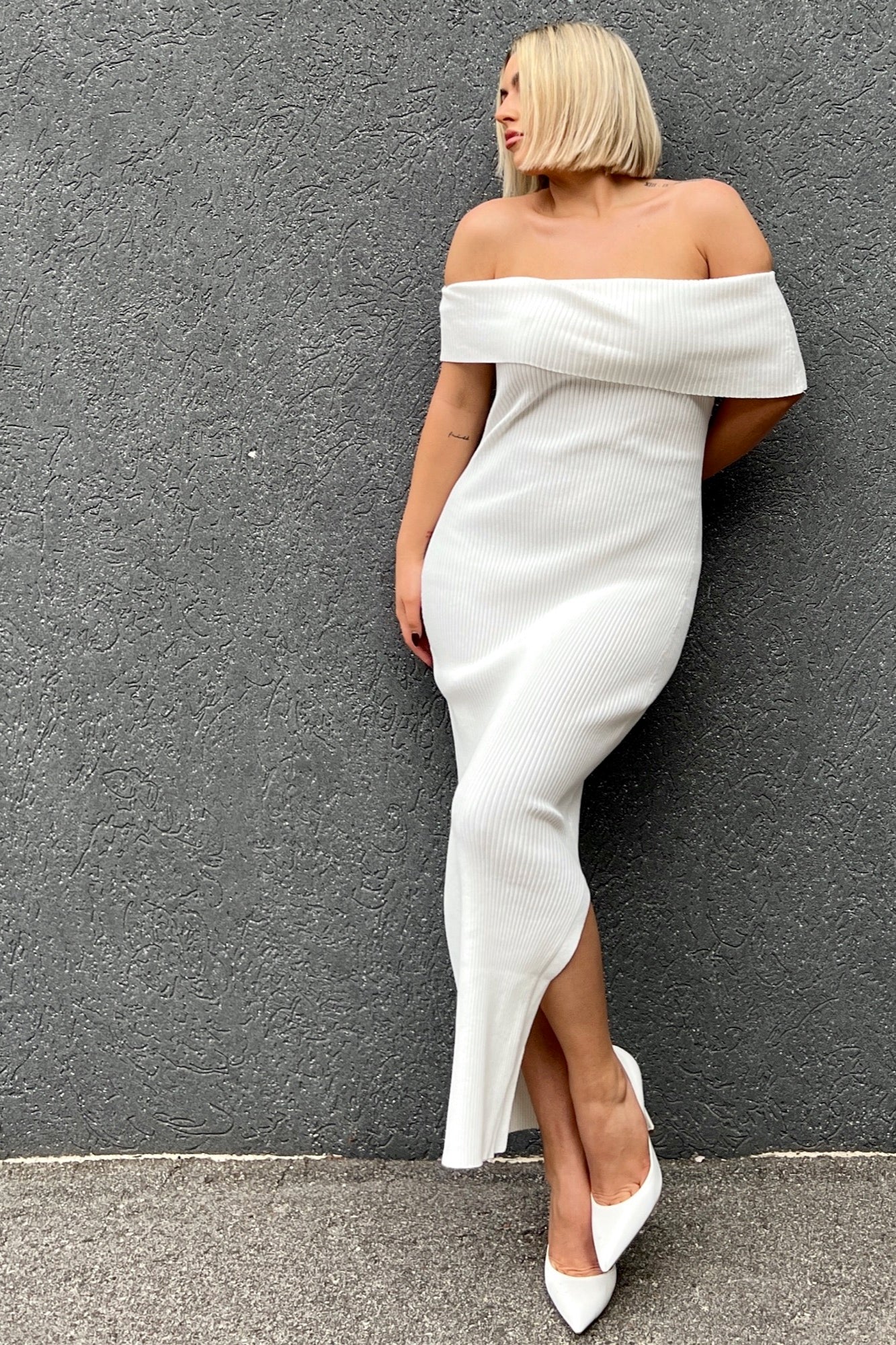 Carlotta Dress - White