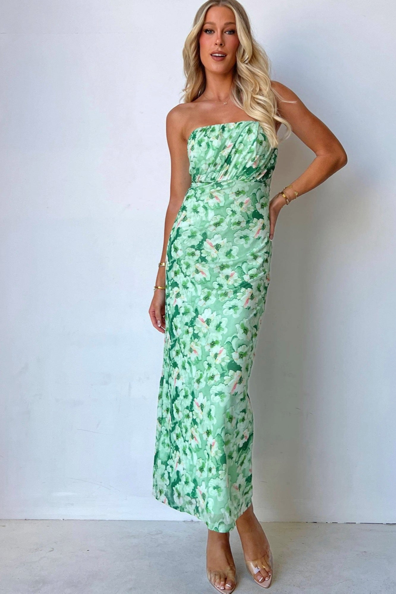 Sisters Dress - Green Floral