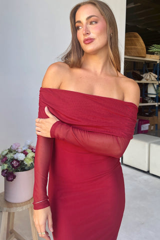 Gyoza Dress - Red