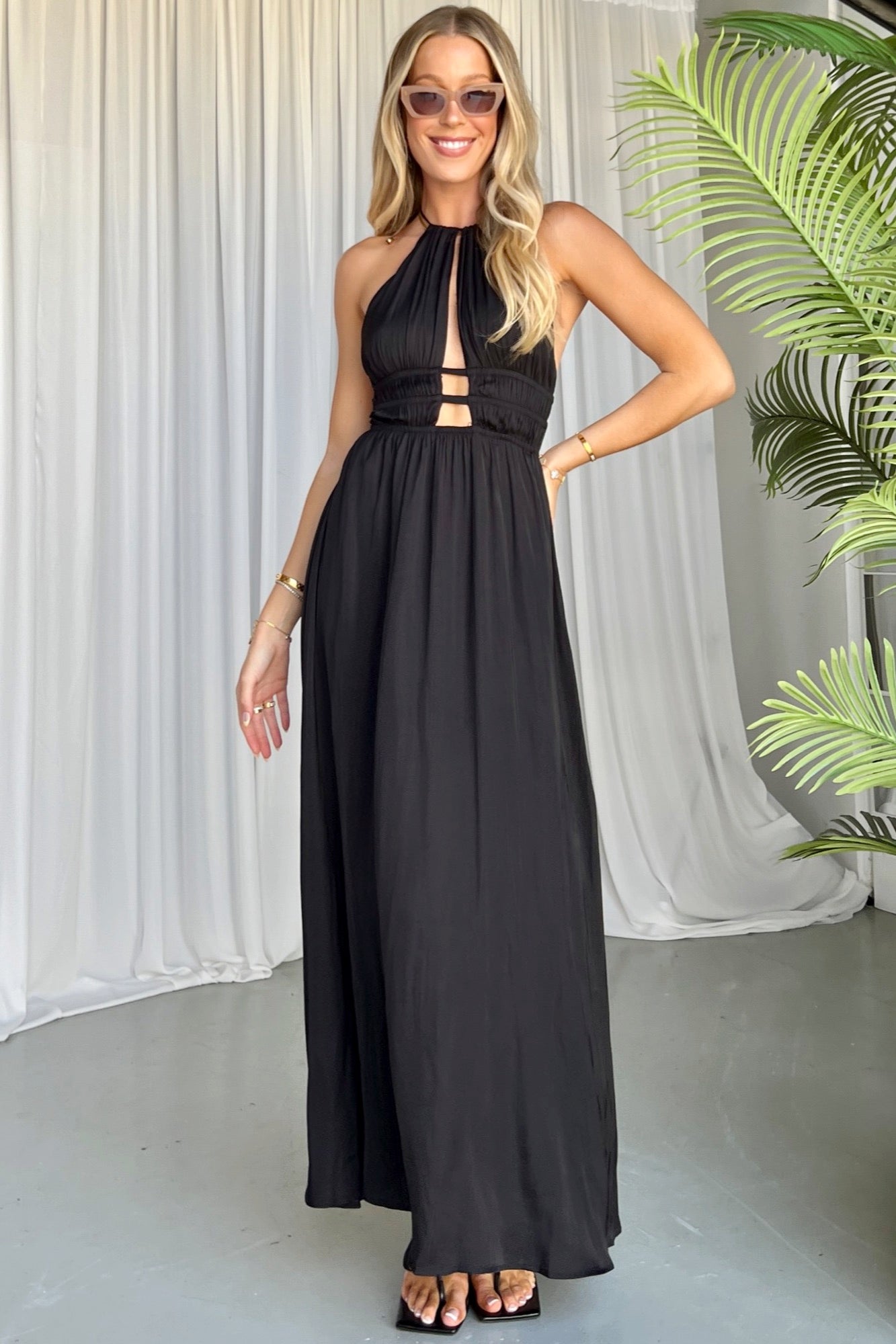 Grecian Dress - Black