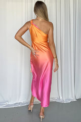 Montez Dress - Orange/Pink