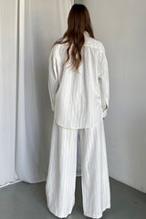 Pinch Shirt - White Pinstripe