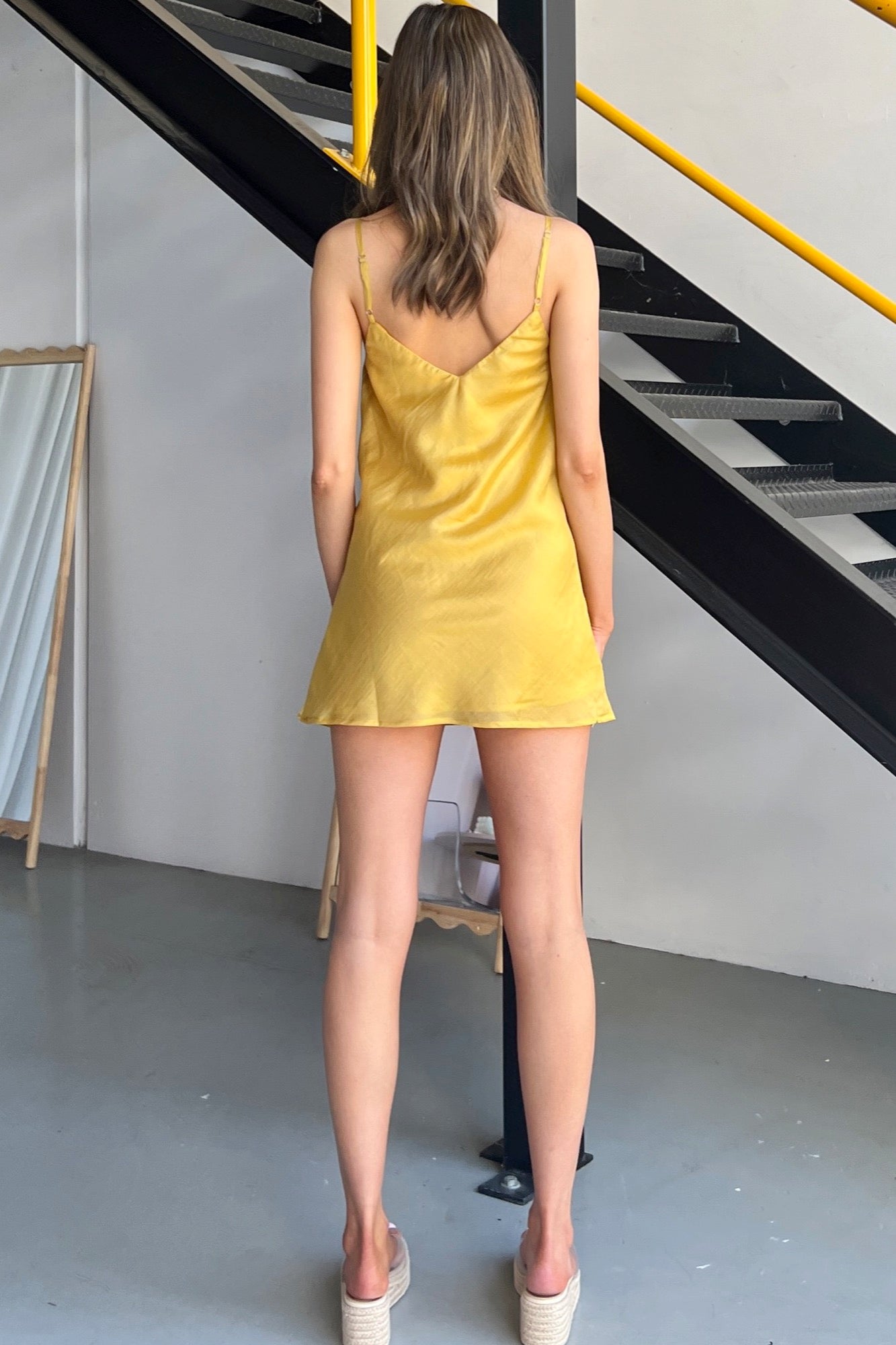 Reed Dress - Mustard