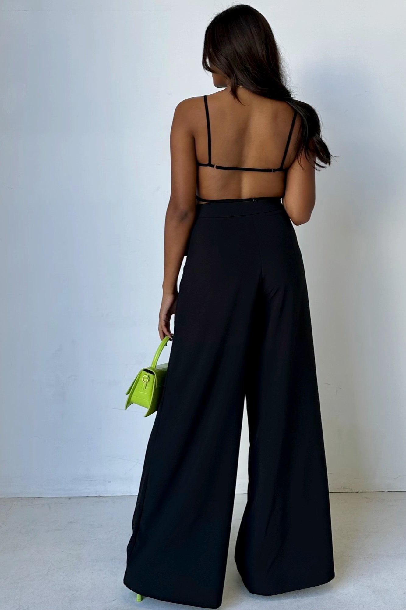 Camille Backless Top - Onyx