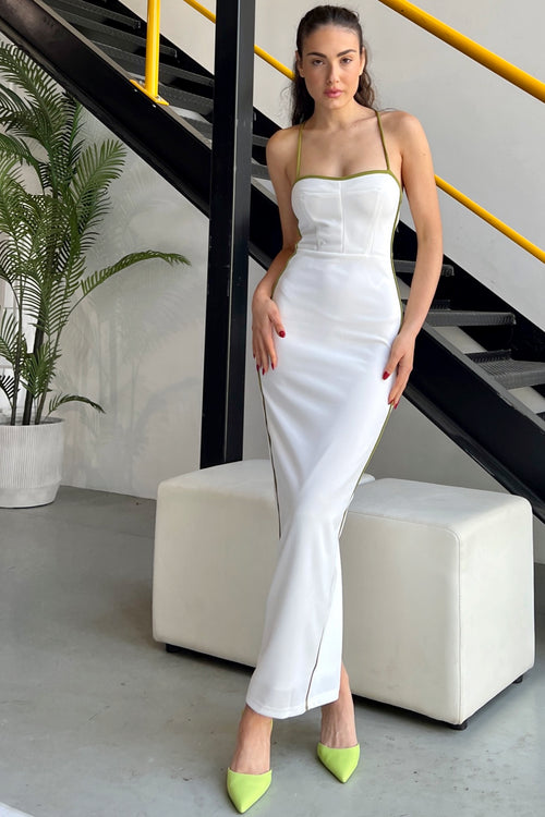 Girl On Fire Dress - White