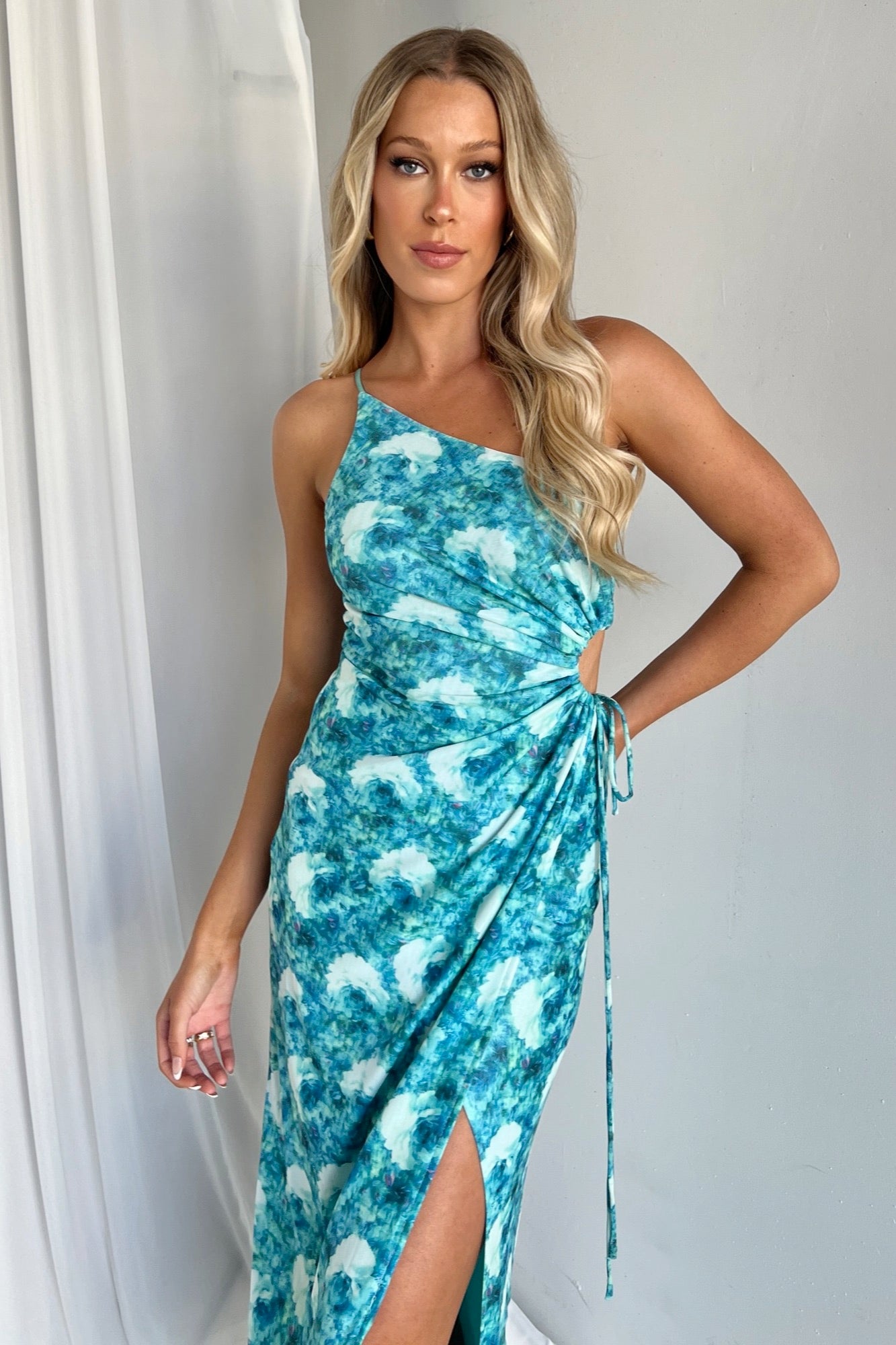 Step It Up Dress - Green Floral