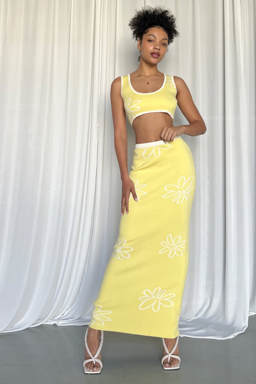 Hawaii Skirt - Lemon