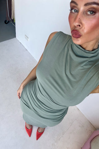 Solange Dress - Olive