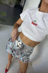 Glamm Skirt - Silver