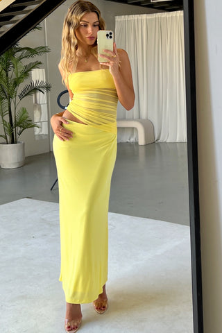 Delilah Dress - Yellow