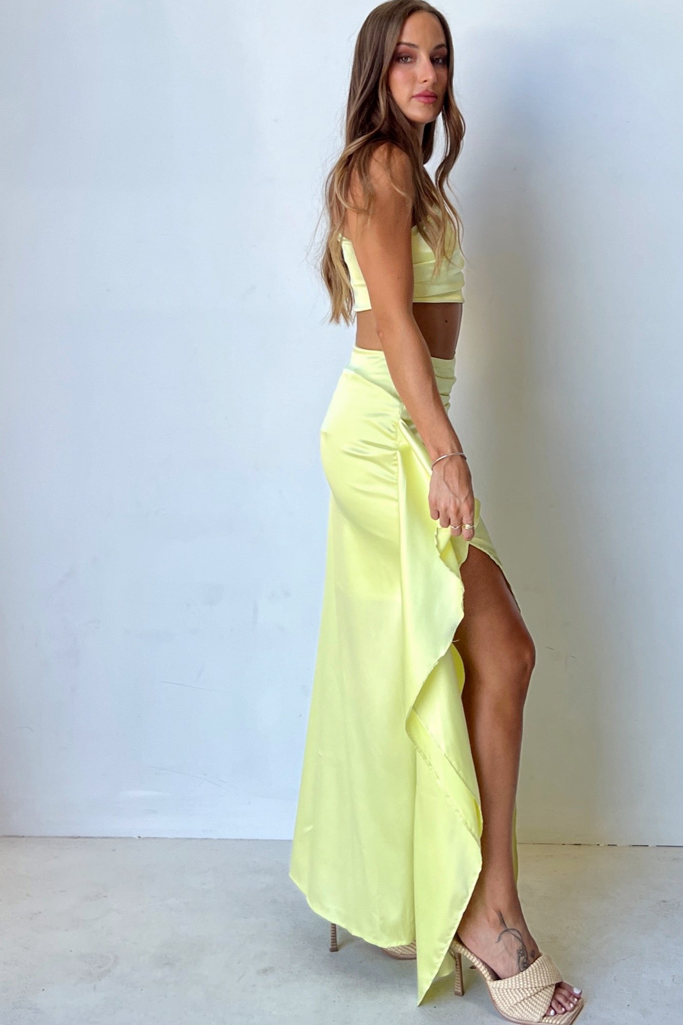 Be Alright Skirt - Lime