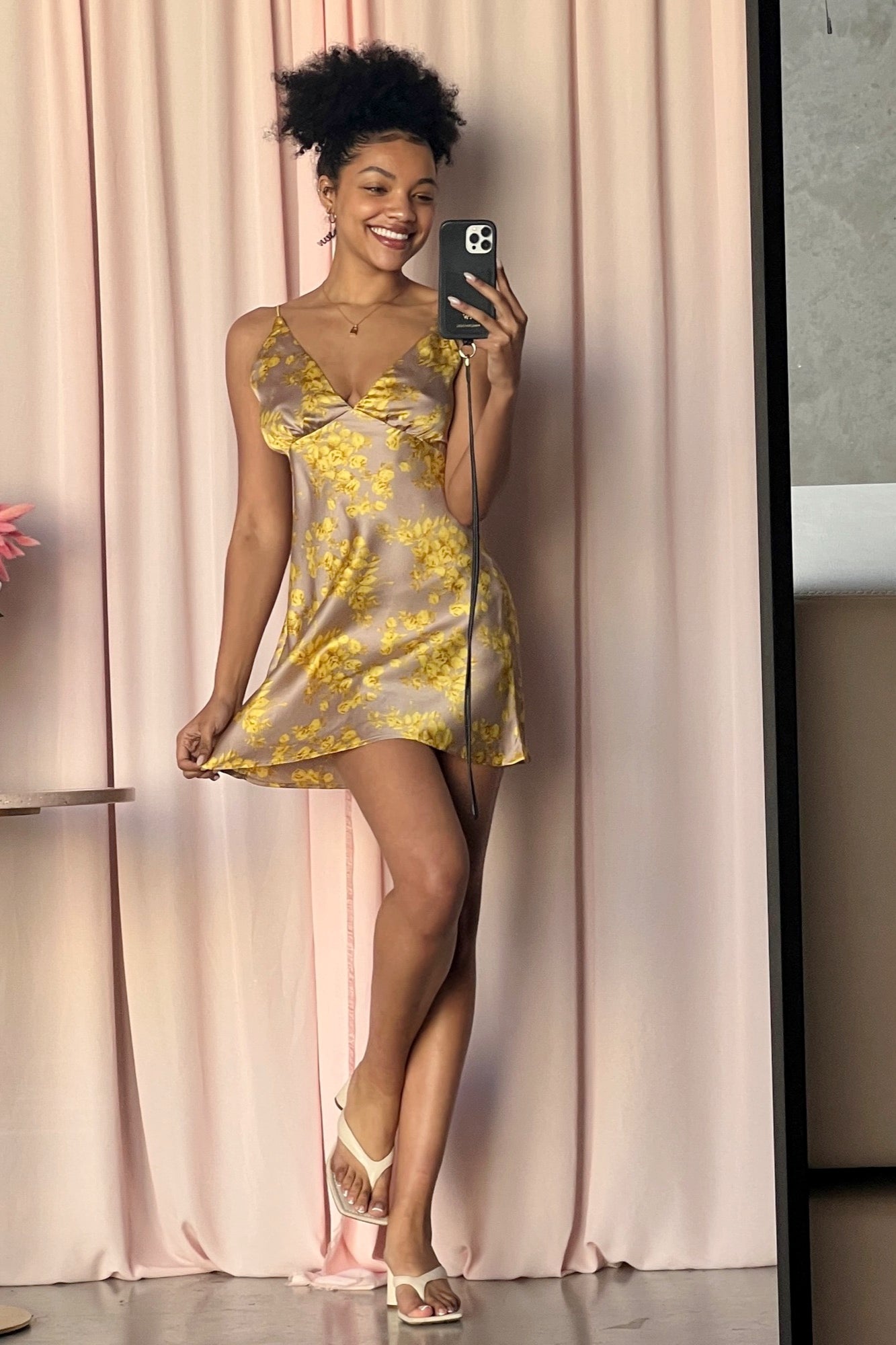 Memphis Dress - Yellow Floral