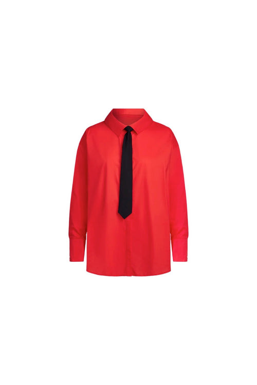 Valentino Tie Shirt - Crimson
