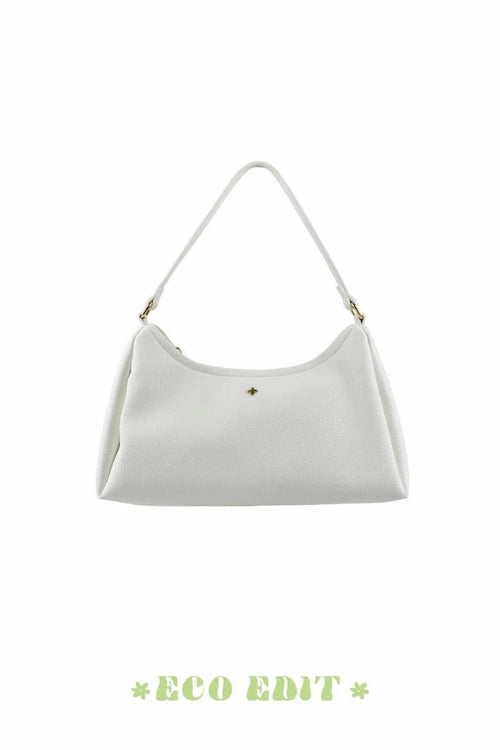 Evie Shoulder Bag - White Pebble