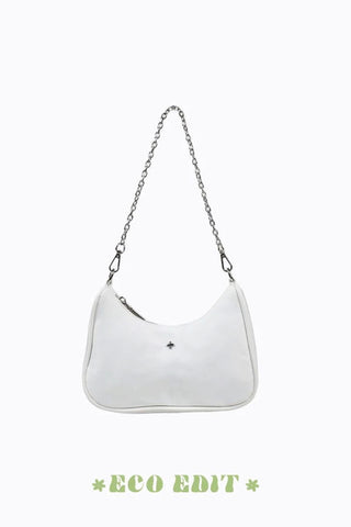 Lilu Shoulder Bag - Silver PU