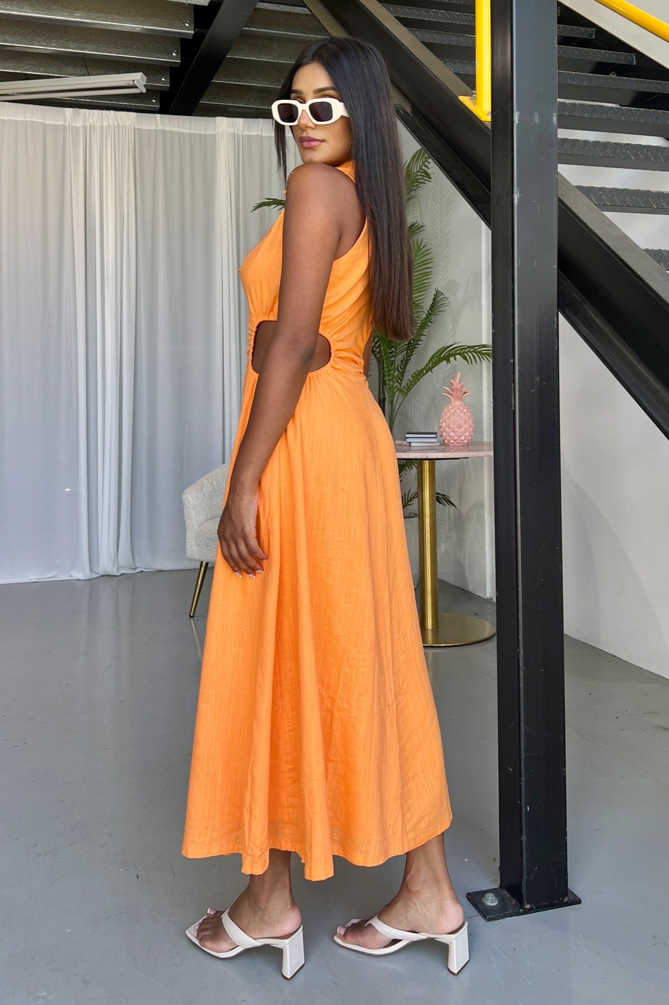 Cleo Dress - Orange