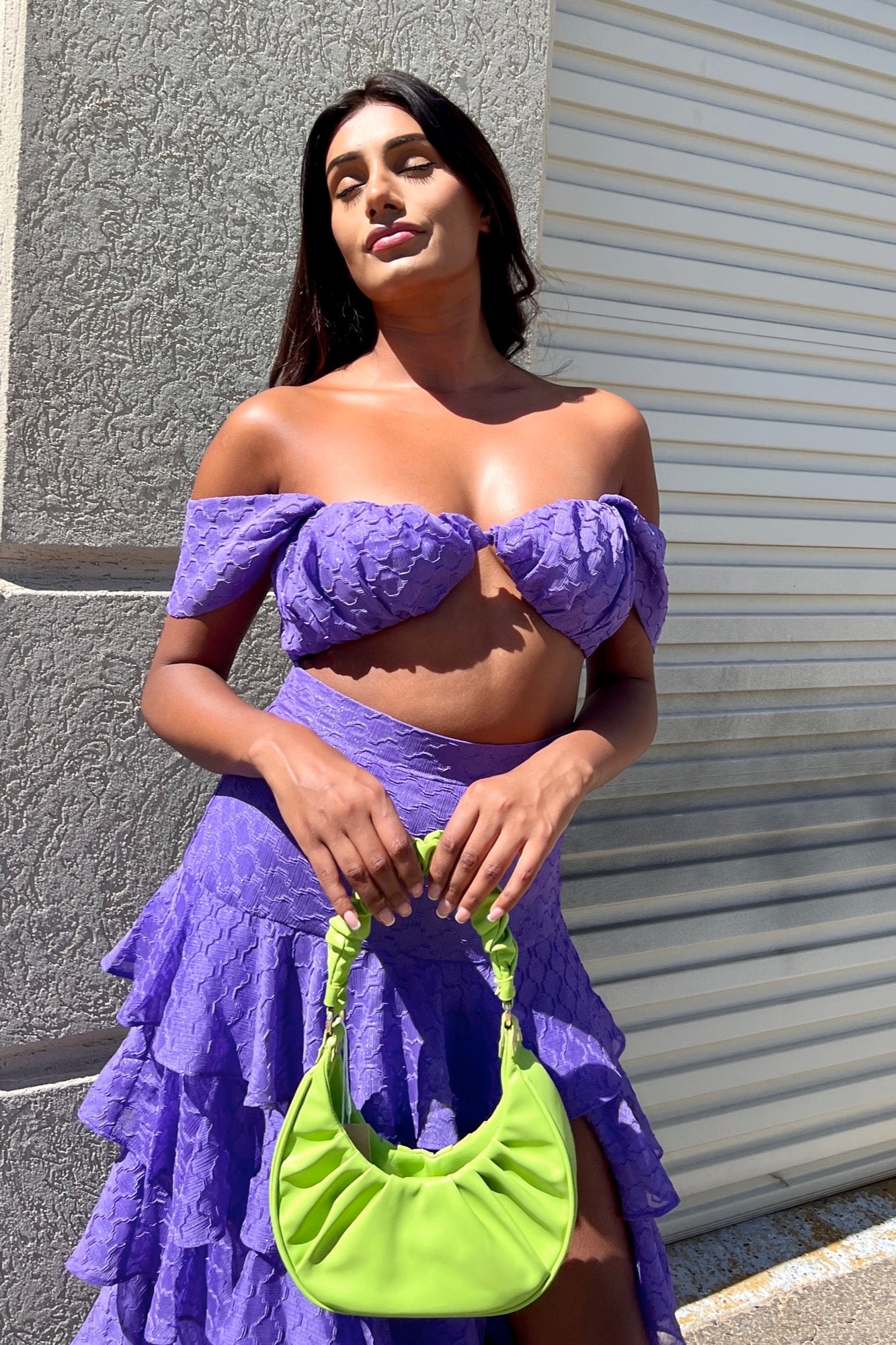 Melina Crop Top - Purple