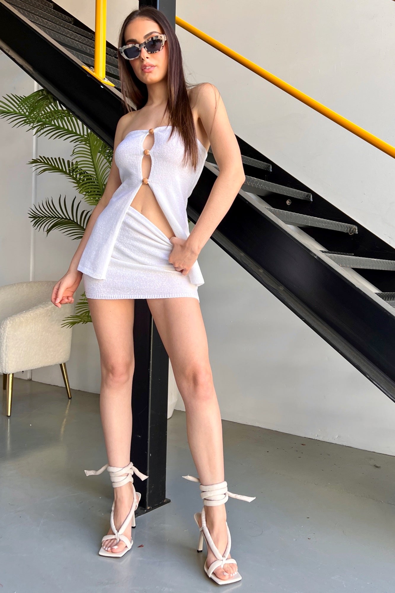 Nellie Mini Skirt - White
